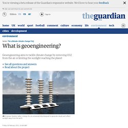 What is geoengineering?