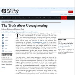 The Truth About Geoengineering