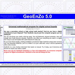 Universal mathematical program for digital school boards