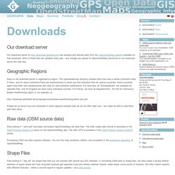 Geofabrik data Downloads