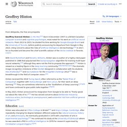 Geoffrey Hinton - Wikipedia