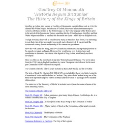 Geoffrey of Monmouth, The History of the Kings of Britain