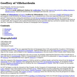 Geoffrey of Villehardouin