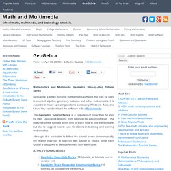 GeoGebra « Mathematics and Multimedia