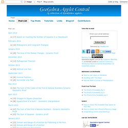 GeoGebra Applet Central: Post List