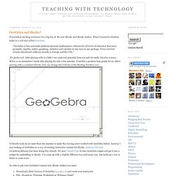 GeoGebra and iBooks? - Teaching with Technology, Education 2.0