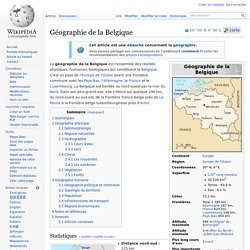 Géographie de la Belgique
