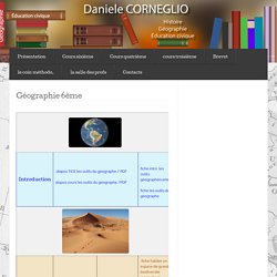 Géographie 6ème « DANIELE CORNEGLIO,HISTOIRE,GEOGRAPHIE,COLLEGE LA GUICHARDE,COURS,EDUCATION CIVIQUE,TOULON