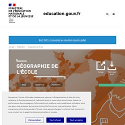 Géographie de l'École / Ministère de l'éducation nationale, juin 2021