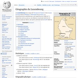 Géographie du Luxembourg