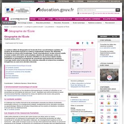 Géographie de l'École - Ministère de l'Éducation nationale, de l'Enseignement supérieur et de la Recherche