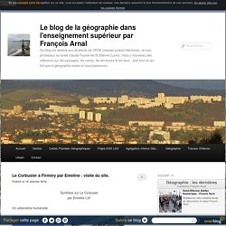 Le blog de la géographie dans l'enseignement supérieur par François Arnal