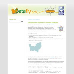 Geographie française en données spatiales - Datafly.pro