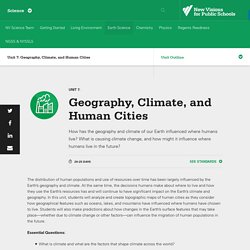 Geography, Climate, and Human Cities