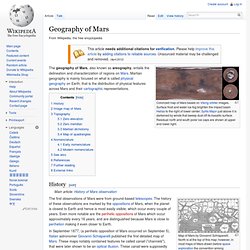 Geography of Mars