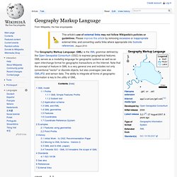 OGC GML (Geography Markup Language)