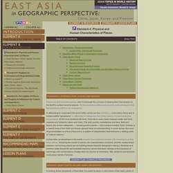 East Asia's Geography Through the 5 Themes, 6 Essential Elements, and 18 Geographic Standards