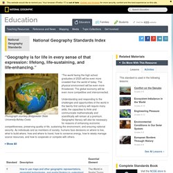 National Geography Standard Index