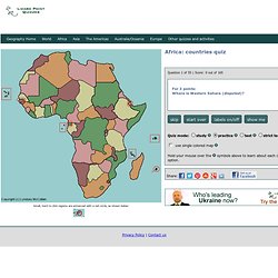 Test Your Geography Knowledge- Africa