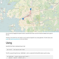 GeoJSON Path Finder - Serverless, offline routing in the browser
