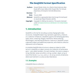 GeoJSON Specification