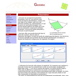 Geolabo, logiciel de géométrie
