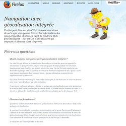 Géolocalisation dans Firefox