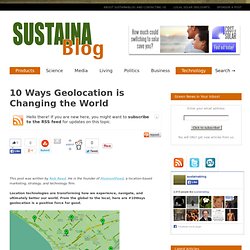 Geolocation: Technology for Changing the World?