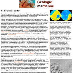 Géologie martienne