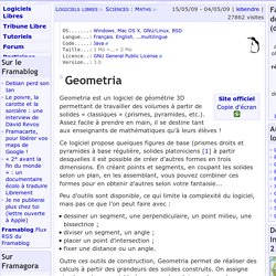 Geometria - Sciences : Maths - Logiciels Libres