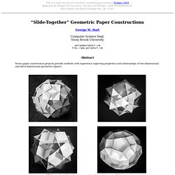 Slide-Together Geometric Constructions