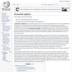 Geometric algebra