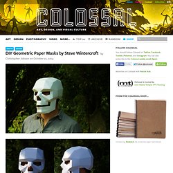 DIY Geometric Paper Masks by Steve Wintercroft