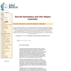 Sacred Geometry and the Mayan Calendar