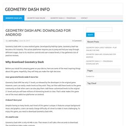 GEOMETRY DASH APK: DOWNLOAD FOR ANDROID – GEOMETRY DASH INFO