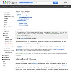 Geometry Library - Google Maps JavaScript API v3