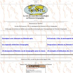 GeoNet : la page des nouvelles technolog