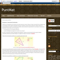 PuntMat: Geoplans i pensament exhaustiu