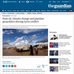 Peak oil, climate change and pipeline geopolitics driving Syria conflict
