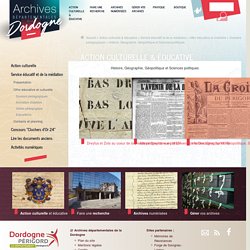 Histoire, Géographie, Géopolitique et Sciences politiques - Archives départementales de la Dordogne