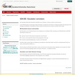 Geoportal.de - Geodaten aus Deutschland - Homepage - GDI-DE: Geodaten vernetzen