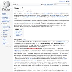 list of online geoportals