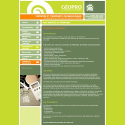 Geobio - NOS SERVICES ET EXPERTISES