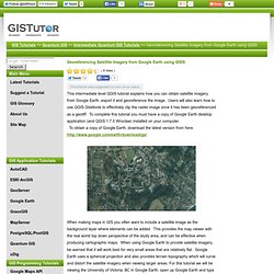 Georeferencing Satellite Imagery from Google Earth using QGIS