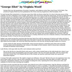 "George Eliot" by Virginia Woolf