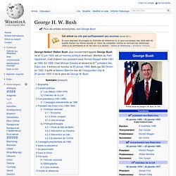 George H. W. Bush wikipedia
