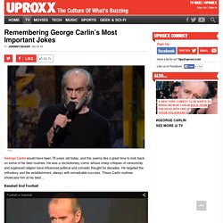 George Carlin’s 6 Most Important Stand-Up Routines