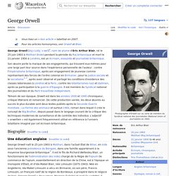 George Orwell Wikipedia