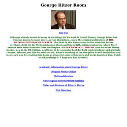 George Ritzer Room