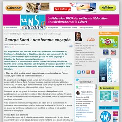 George Sand : une femme engagée